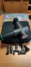 Pistola de masaje de alta frecuencia para relajación muscular, masajeador eléctrico con bolsa portátil, pistola de terapia para fitness