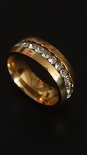 Anillo de piedra de circonia cúbica para mujer, sortija de boda Vintage de acero inoxidable, compromiso, oro amarillo
