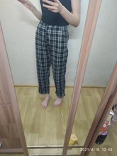 Gran 3XL cuadros Pantalones Mujer Pantalones sueltos, Casual pantalones de pierna ancha Ins Retro adolescentes Pantalones rectos Hip-hop Unisex Streetwear