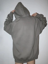 Sudadera con capucha para hombre y mujer, con estampado de letras reflectantes, bordada, de algodón, 100%