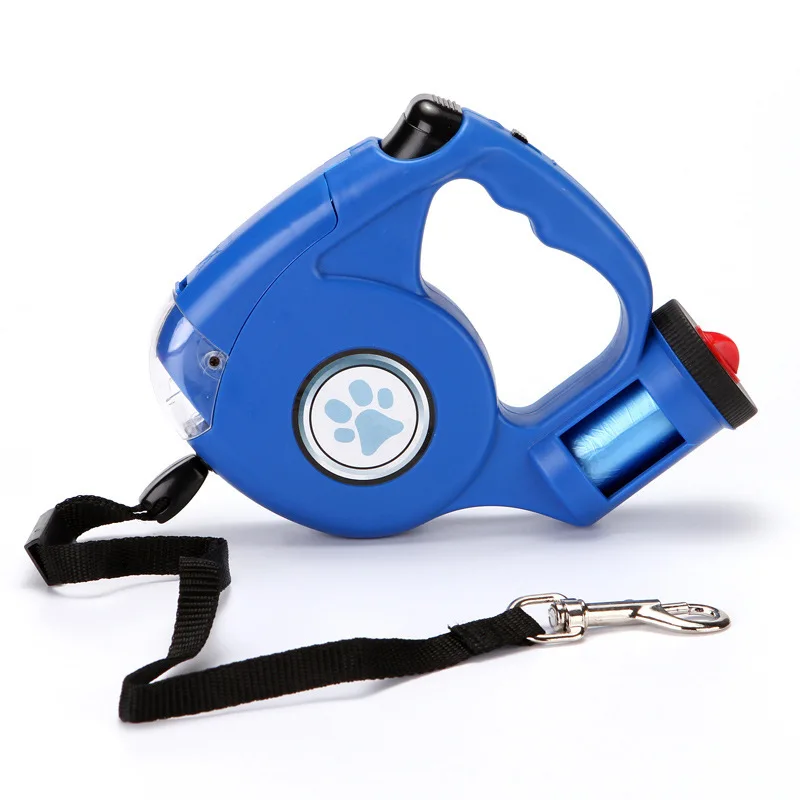 Automatic Retractable Reflective Double-Ended Traction Rope One plus Two Dogs Chain Two Dog Leash Pet Supplies Puppy Patrol Rope 