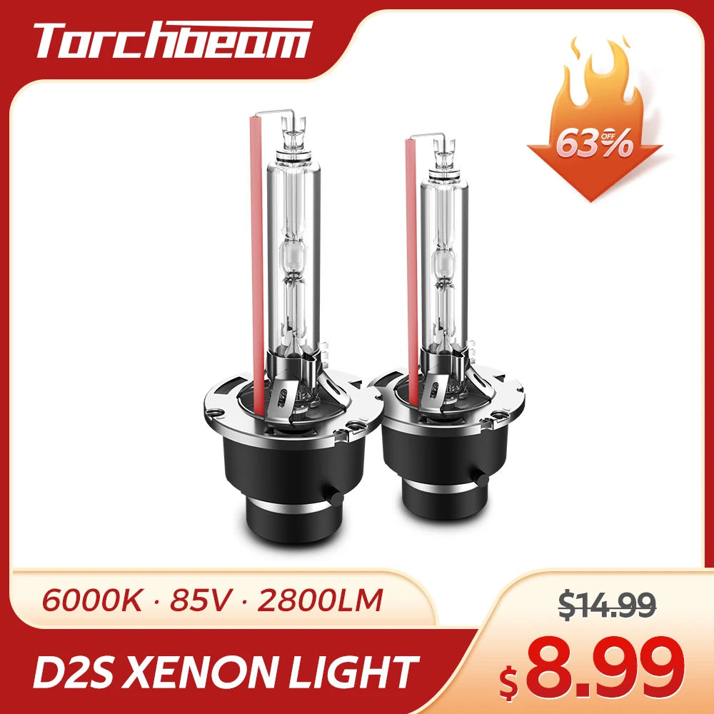 Автомобисветильник ксеноновые лампы Torchbeam D2S 2 шт. 6000K 8000K 35 Вт лм 85 в комплект фар |
