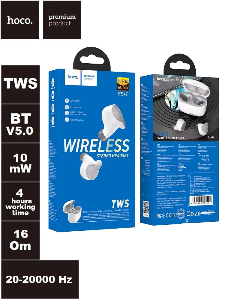 Bluetooth headset HoCo es47 Shelly BT 