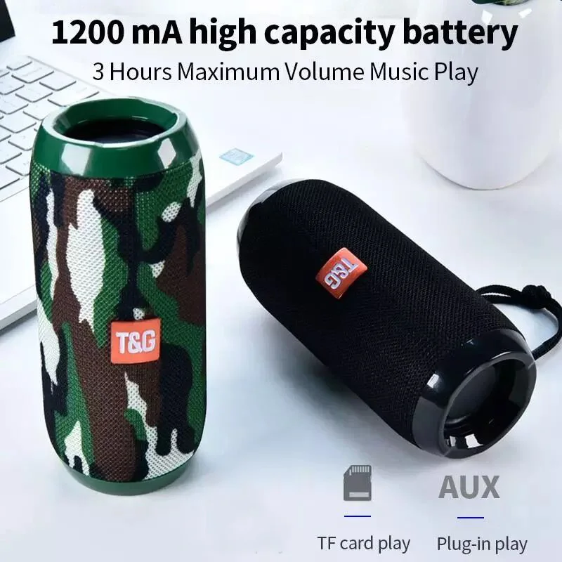 TG117 Hifi портативный динамик водонепроницаемый беспроводной BT Колонка бас hifi
