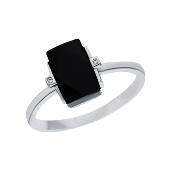 

Silver ring with ceramics and cubic zirconia sunlight sample 925