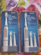 Electric Toothbrush Sonic SEAGO 3-Replacement-Brush Waterproof Adult with Heads Smart-Time