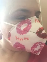 Mascarilla facial KN95 de 5 capas, desechable, transpirable, a la moda, personalizada, con estampado personalizado, FFP2, 10 Uds.