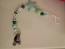 Chain Pacifier-Clips Dummy-Clip Personalize-Name Baby Silicone Gift Mouse-Head Sucette