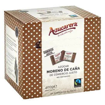 

Brown cane Sugar Comprehensive Fair Trade, 50 envelopes The sugar