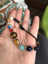 Pulseras y brazaletes de cuentas de planetas del universo para mujer y hombre, joyería de moda, pulsera de energía de sistema Solar Natural, 2019
