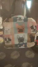 Bolso de lona aislada con dibujo de Bulldog Francés para mujer, lonchera térmica portátil para comida, bolso de Picnic para niños y mujeres