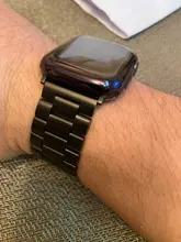 UEBN-Correa de Metal clásica de acero inoxidable para Apple watch, Series 6, 40mm, 44mm, banda para iWatch 5, 4, 3, 2, pulsera de 42mm y 38mm