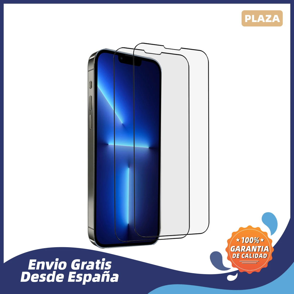 Luxmovil (pack 2) Full Glue Tempered Glass Screen Protectors Redmi Note