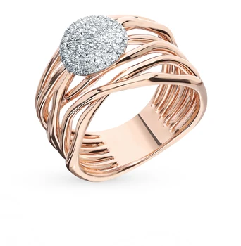 

Gold ring with diamonds sunlight