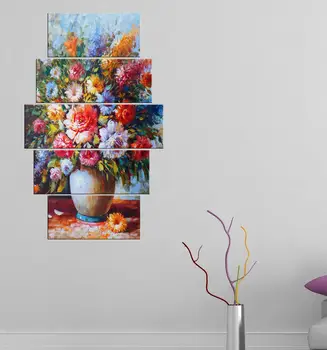 

Flower Themed 5 Piece Mdf Table