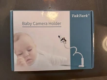 TakTark-Soporte universal para cámaras de seguridad para bebés, base de cuello largo ajustable de múltiples funciones, modelo C80, en color blanco para monitores de vigilancia de recién nacidos