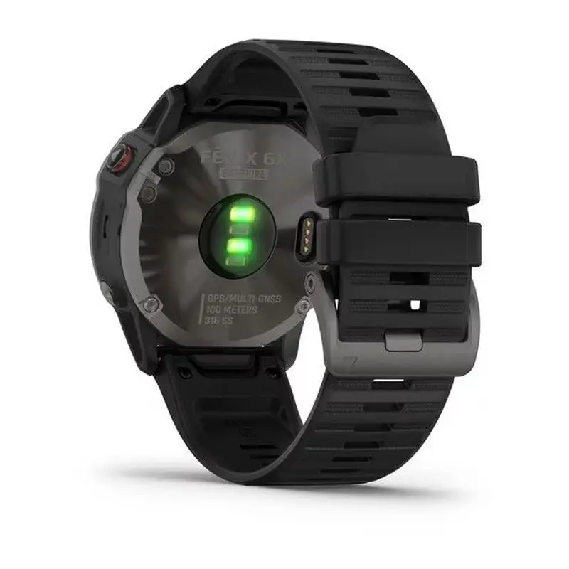 Смарт часы Garmin Fenix 6x Sapphire Carbon Gray GPS (010 02157 11) официальная гарантия 2 года спорт