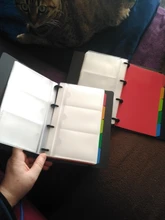 Organizador de tarjetas de negocios para hombre y mujer, carpeta de crédito, manga de almacenamiento de archivos, soportes de Tarjeta De Nombre, 5 pestañas de índice