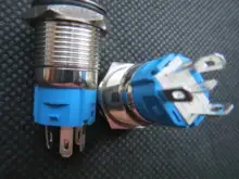 Switch Ring-Lamp-Power Symbol-Button Led-Light Metal 16mm Waterproof Self-Lock NO 1NO1NC