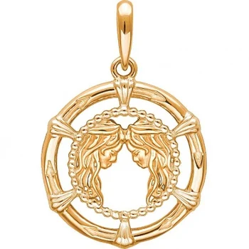 

Esthete pendant "twins" made of silver with gilding
