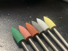 ERUIKA 6 unids/set de goma del taladro del clavo de fresado para manicura poco Flexible pulidora máquina Archivo de clavo eléctrico herramientas de arte