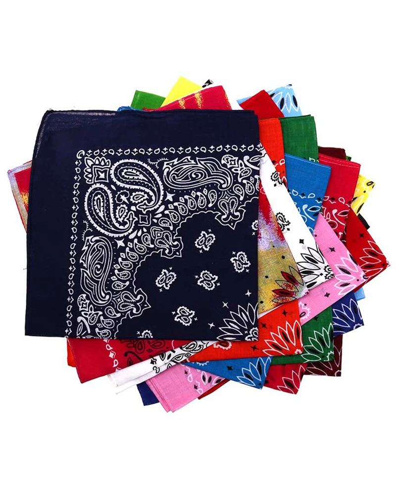 

6PCS 100% Cotton Paisley Bandana Scarf Head Wrap (Random Color)