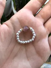 Elegante cuenta de perla simulada piedra elástico anillos para las mujeres anillo de corazón para nudillos del dedo de moda Vintage ajustable joyería regalos