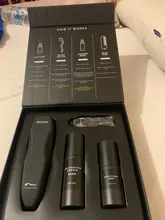 4 unids/set crecimiento de la barba de los hombres es el crecimiento del cabello potenciador de crecimiento de la barba Essentital Facial-aceite de Set para el cuidado de la barba mejor regalo para hombres