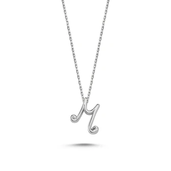 

KUTAYDAN-M-Letter Ghost Pendant 925 Sterling Silver