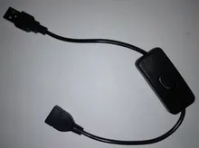 ANPWOO-Cable USB de 28cm con interruptor, Cable de encendido/apagado, palanca de extensión para lámpara USB, suministro de alimentación de ventilador, línea, adaptador duradero de gran oferta