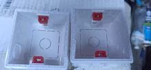 Caja de montaje de Cassette, caja de empalme oculta tipo 86, caja de montaje interno, Caja Blanca, roja y azul