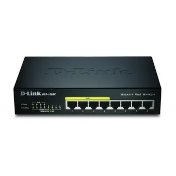 

D-Link DGS-1008P/and network switch L2 black support Power over Ethernet (PoE)