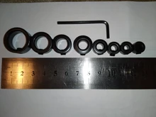 Localizador de taladro de carpintería, broca de taladro, collares de parada de profundidad, posicionador de anillo, broca de taladro de madera, 3-16mm, 8 uds.