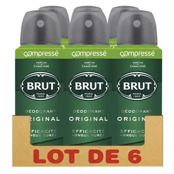

BRUT 6 PCs deodorants Men Spray compressed anti-rastros - 100ml