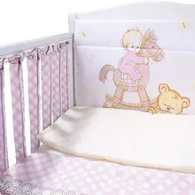 Комплект в кроватку Эдельвейс "Моя лошадка", 6 предметов, бортик-фенсы