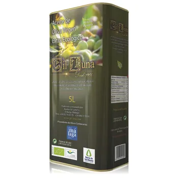 

Oil Oliva Extra Virgin Ecological tin 5 Ltr cash box 3 units "Gil moon gold Liquido saw snow"