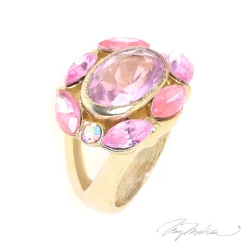 

Metal ring Lacquered VALFLORCRIS Pink Collection CROWN EXPIRED
