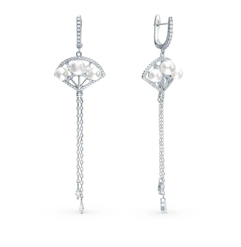 

Silver earrings with cubic zirconia sunlight sample 925 test