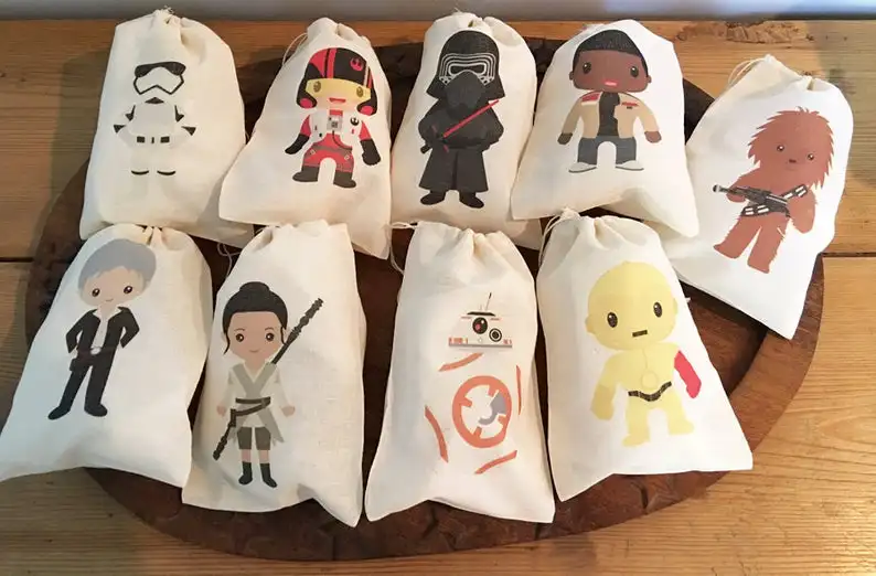 personalise any text names Wars Theme Birthday Party Favor Bags Candy Gift Kids Star | Дом и сад