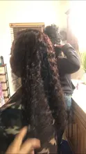 13x4 rizado pelucas de cabello humano brasileño profundo onda de encaje frente pelucas de cabello humano sin costuras Pre arrancado peluca Frontal de encaje pelucas para mujeres