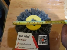 Cepillo eléctrico de alambre abrasivo de nailon, rueda de pulido para carpintería y metalúrgica, 120x100x19mm, 1 Uds.