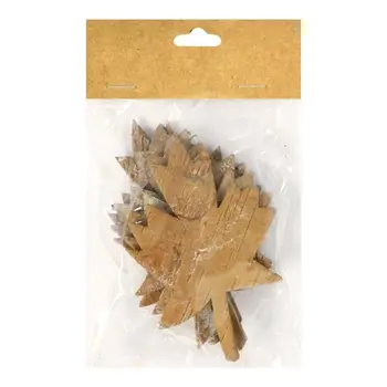

Yw257 maple leaf tree bark decorative elements, 11*7 cm, 6 pcs/pack (white)