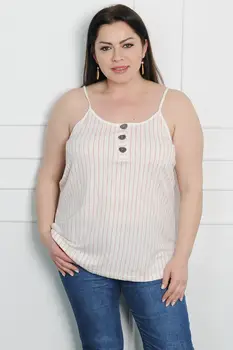 

Sans Textile Women Bone Strapped Front Paw Buttoned Blouse 65 N15679