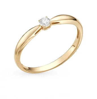 

Gold ring with diamonds sunlight sample 585