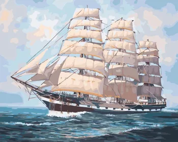 

Picture by numbers GX 34150 frigate in transit 40*50
