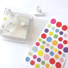 Mini diario de hojas sueltas de PVC con 3 agujeros, nuevo diario pequeño de bolsillo transparente, cuaderno de viajero, juego de planificador artesanal de dibujos animados
