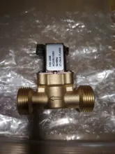 Válvula Solenoide eléctrica de latón, interruptor de flujo de entrada de aire de agua para calentador solar, N/C, 12v, 24v, 220v, G3/4 pulgadas, G1/2 pulgadas