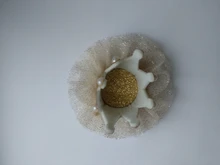 Accesorios de malla para el pelo de niña bebé, grabado de corona 3D, sombrero recién nacido, Tiara, clip de regalo, horquillas, 1 pieza