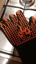Guantes de una pieza para barbacoa, resistentes a altas temperaturas, 500, 800 grados, aislamiento térmico, guantes para microondas