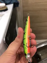 3D Eyes Floating Minnow Wobblers Fishing-Lure Laser Crankbait Aritificial Hard-Plastic